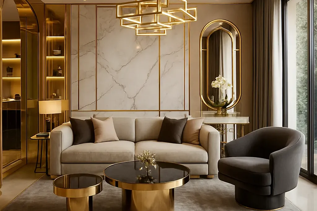 Thiết kế sang trọng nhờ ứng dụng inox trong thiết kế nội thất