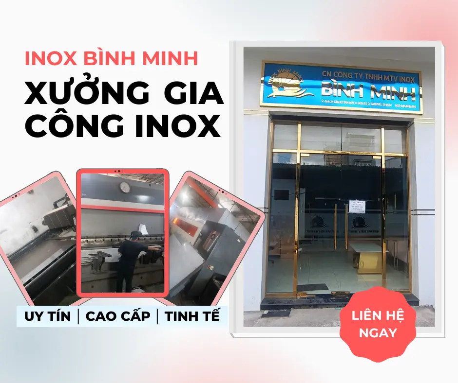 Xưởng gia công inox Bình Minh