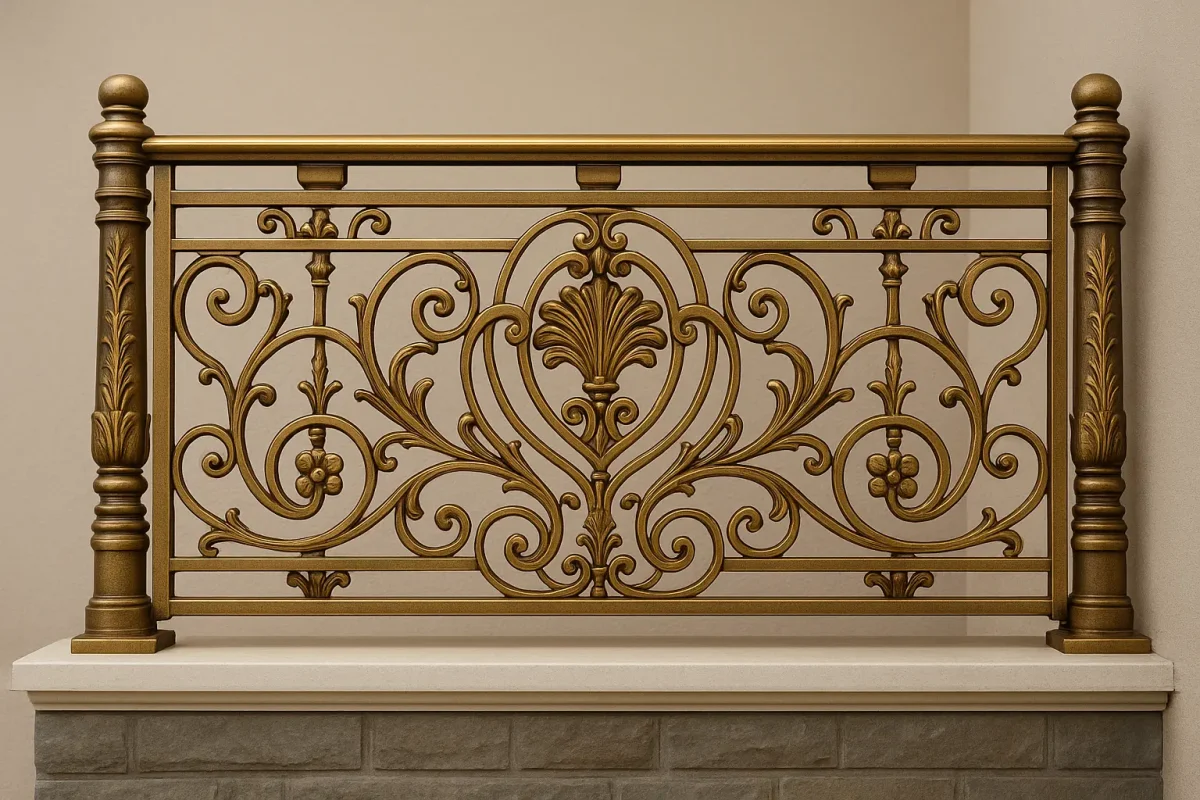 LAN CAN INOX MẠ ĐỒNG 1 Lan can inox mạ đồng