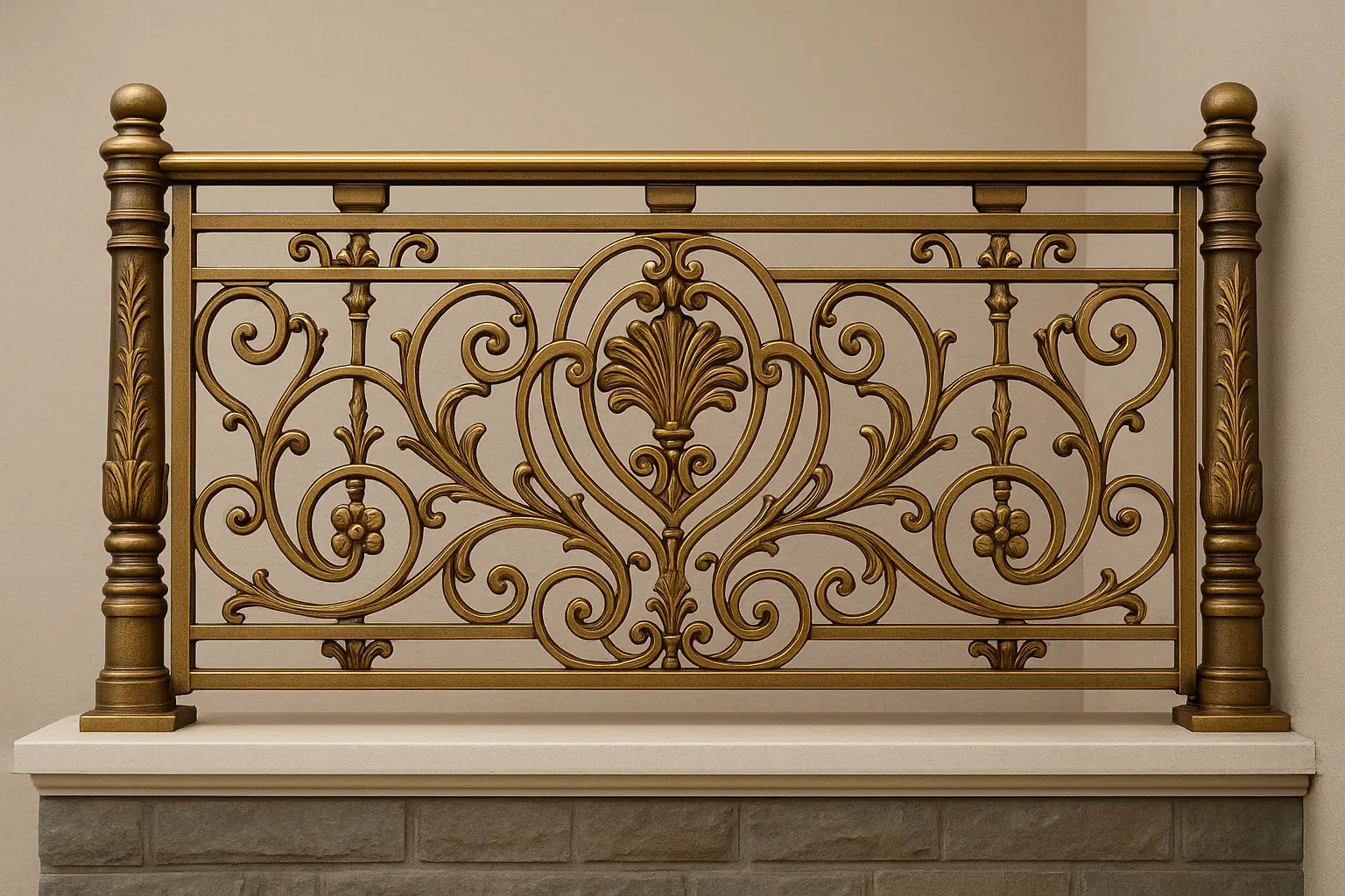 LAN CAN INOX MẠ ĐỒNG 22 Lan can inox mạ đồng